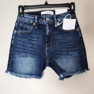 Kancan Dark Wash Shorts